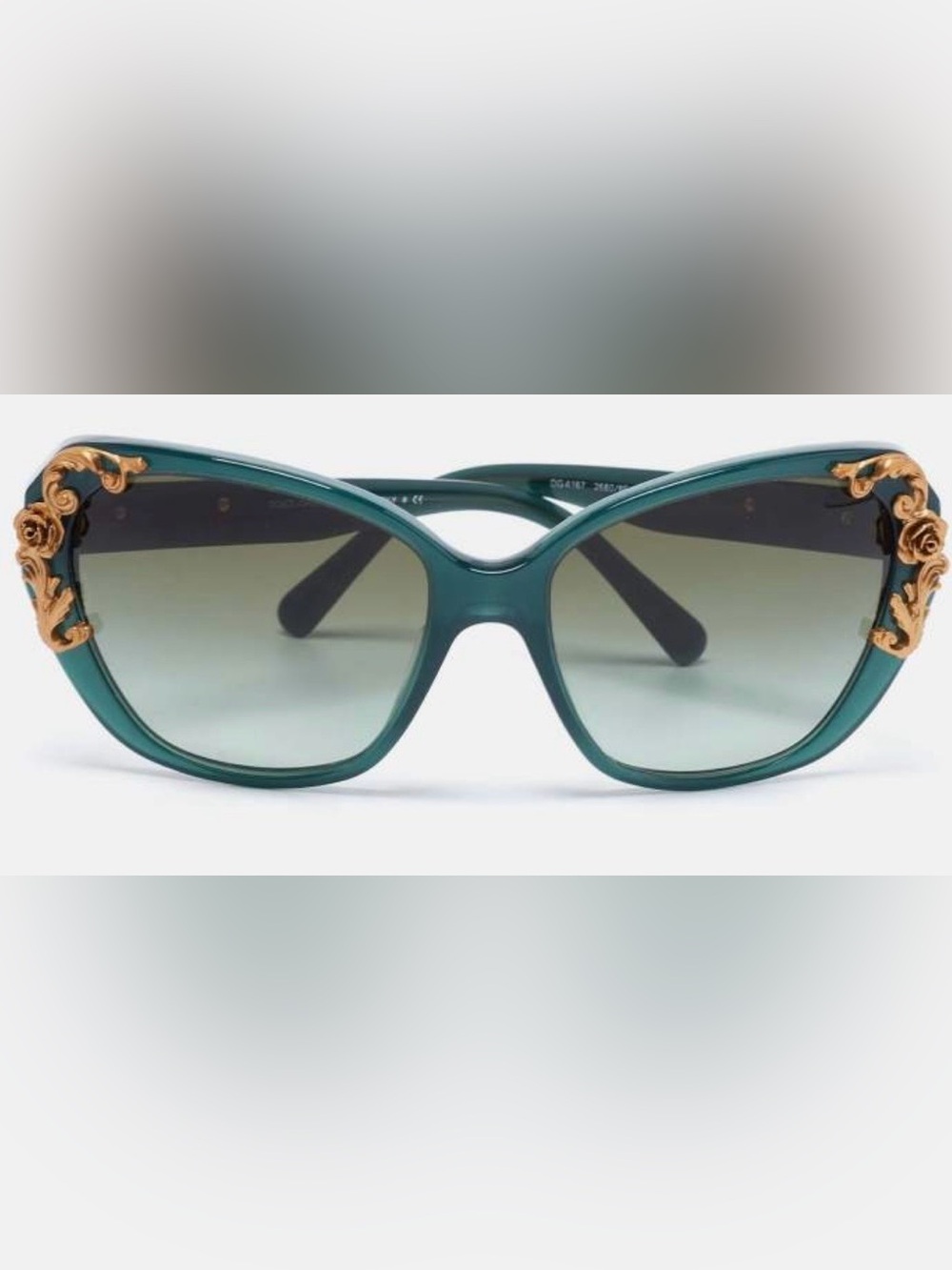 Dolce & Gabbana Opal Green Gradient Sicilian Baroque Sunglasses